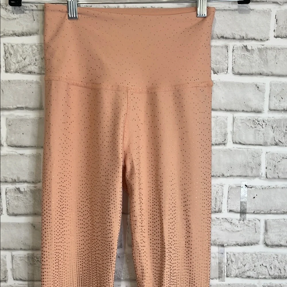 Beyond Yoga Pink with Gold Dots High-Rise Leggings Size S - Picture 4 of 9